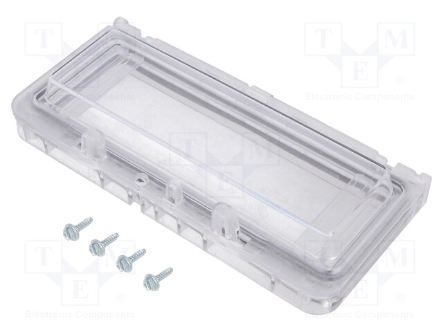 Inspection windows; 78x165x25mm; IP65; on hinged