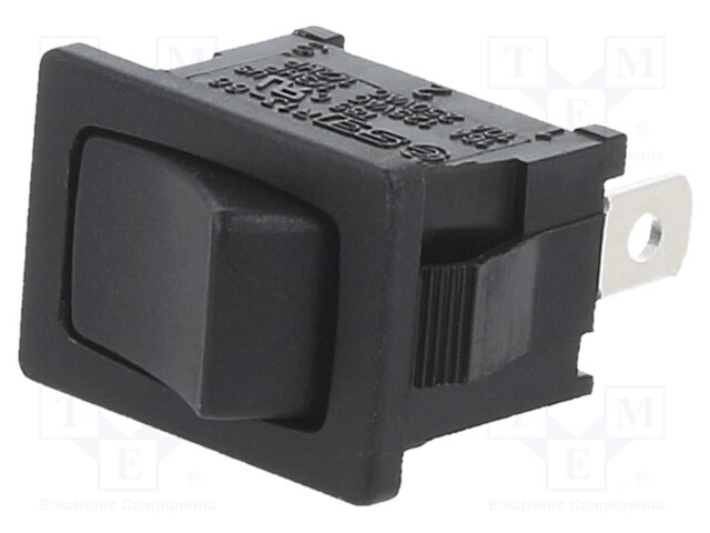 ROCKER; SP3T; Pos: 3; ON-OFF-ON; 10A/24VDC; black; none; Body: black