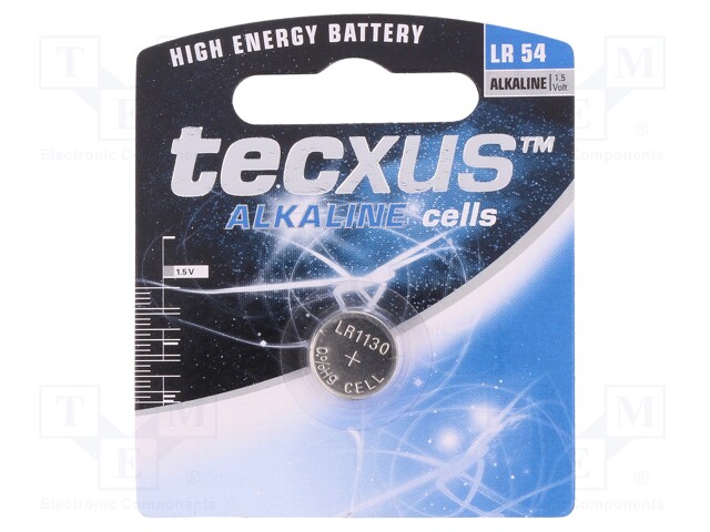 Battery: alkaline; 1.5V; LR54,coin; Batt.no: 1; Ø11.6x3mm; 75mAh
