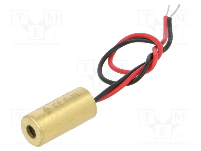 Module: laser; 1mW; red; dot; 650nm; 3÷12VDC; 15÷35mA