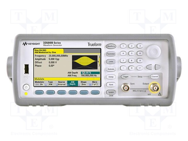 Generator: function; Band: ≤20MHz; TFT 4,3"; 480x272; Channels: 1