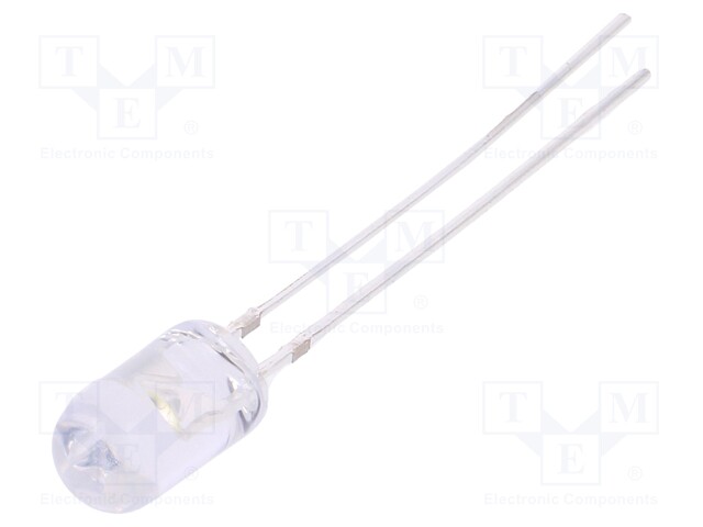 LED; 5mm; white cold; 2180÷3000mcd; 30°; Front: convex