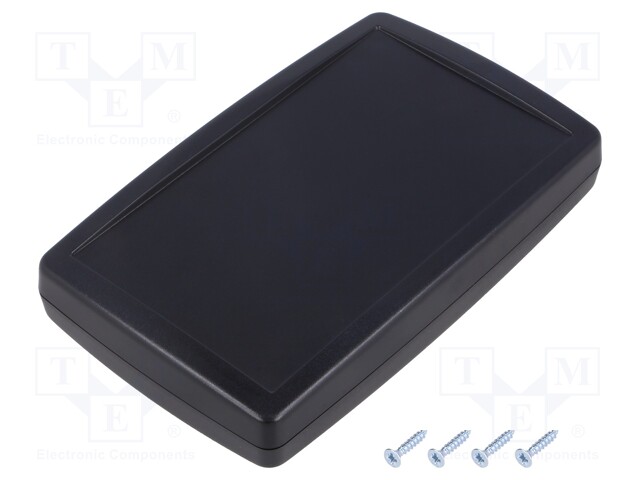 Enclosure: multipurpose; X: 93mm; Y: 151mm; Z: 25mm; ABS; black
