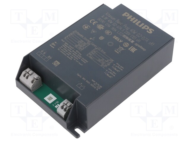 Power supply: switched-mode; LED; 40W; 25÷77VDC; 200÷700mA; IP20