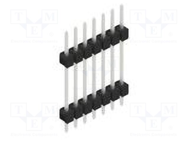 Connector: pin strips; pin header; male; PIN: 7; 2.54mm; THT; 1x7