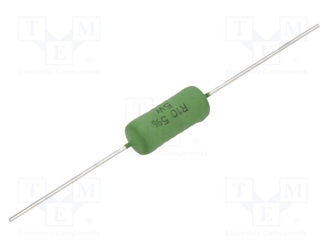 Through Hole Resistor, 0.1 ohm, AC Series, 5 W, ± 5%, Axial Leaded