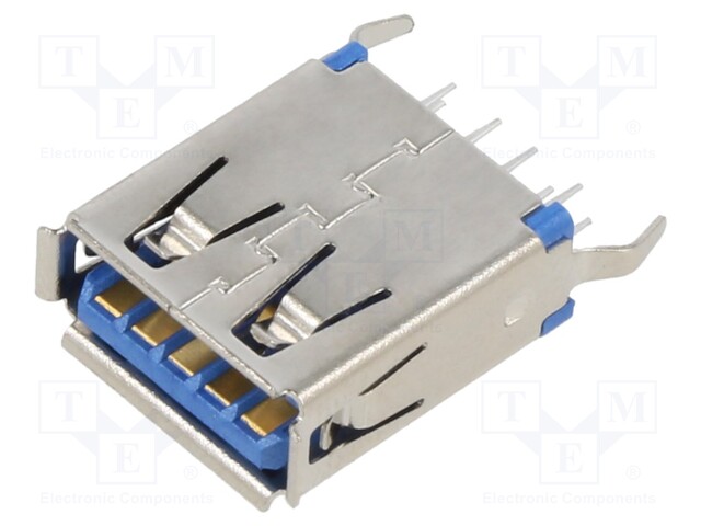 Socket; USB A; THT; PIN: 9; vertical; USB 3.0; 3A