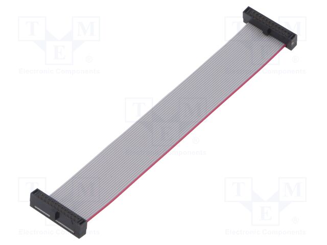Ribbon cable with IDC connectors; Tape ph: 0.64mm; 101.6mm
