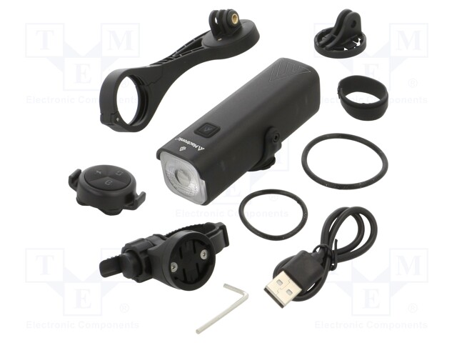 Torch: LED bike torch; 1.5h; 200lm,400lm,1000lm; IPX6; HighLine