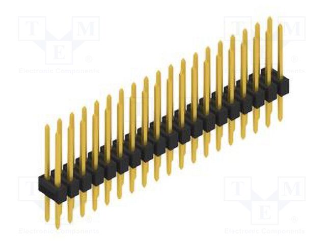 Connector: pin strips; pin header; male; PIN: 38; 2.54mm; THT; 2x19