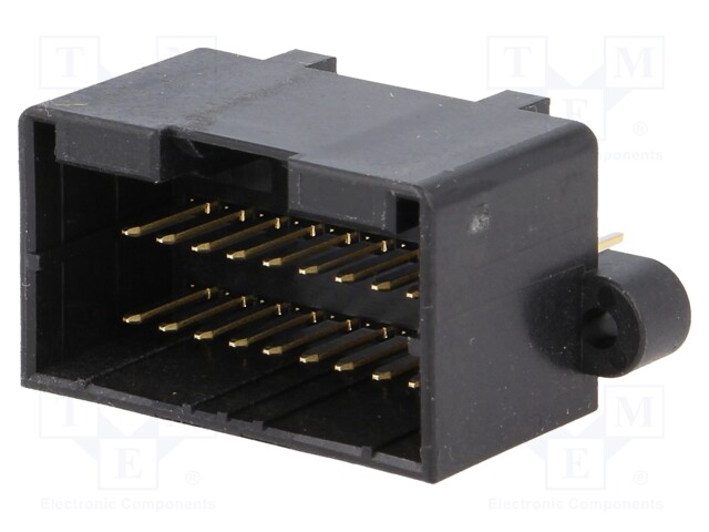 Connector: wire-board; .040 MULTILOCK; socket; male; straight