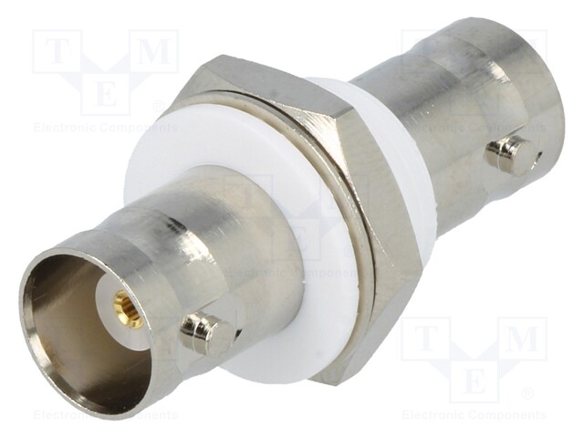 Coupler; BNC socket,both sides; insulated; straight