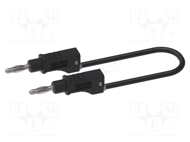 Test lead; 70VDC; 33VAC; banana plug 4mm,both sides; Len: 0.5m