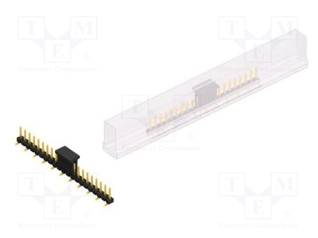Connector: pin strips; pin header; male; PIN: 21; 2.54mm; SMT; 1x21
