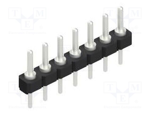 Connector: pin strips; pin header; male; PIN: 7; 2.54mm; THT; 1x7