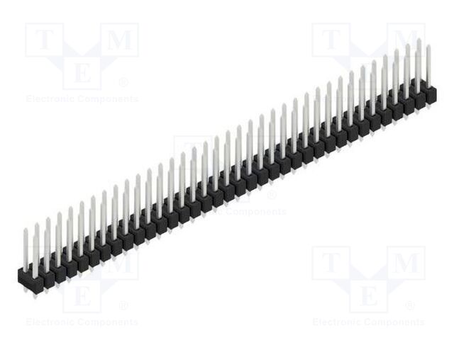 Connector: pin strips; pin header; male; PIN: 72; 2.54mm; THT; 2x36