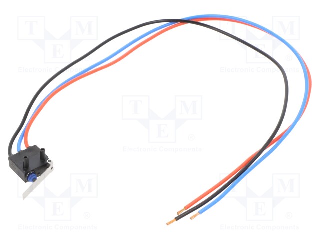 Microswitch SNAP ACTION; with lever; SPDT; 0.1A/100VAC; ON-(ON)