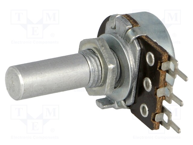 Potentiometer: shaft; single turn; 4.7kΩ; 100mW; ±20%; 6mm; for PCB