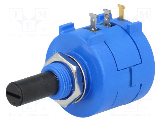 Potentiometer: shaft; multiturn; 1kΩ; 2W; ±5%; 6.35mm; linear; IP40