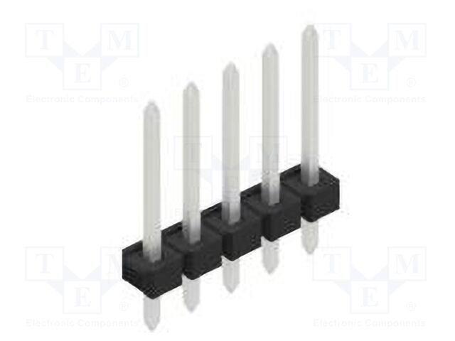 Connector: pin strips; pin header; male; PIN: 5; 2.54mm; THT; 1x5