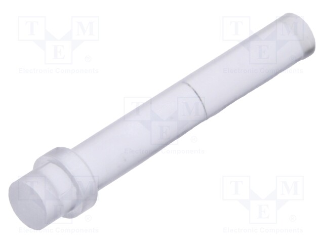 Fiber for LED; round; Ø3mm; Front: flat; straight