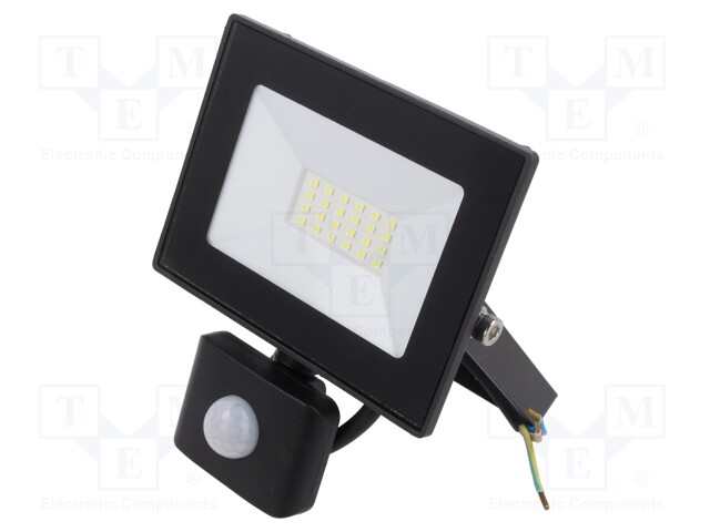 Lamp: LED flood light; 230VAC; 20W; 6400K; CRImin: 80; 1400lm