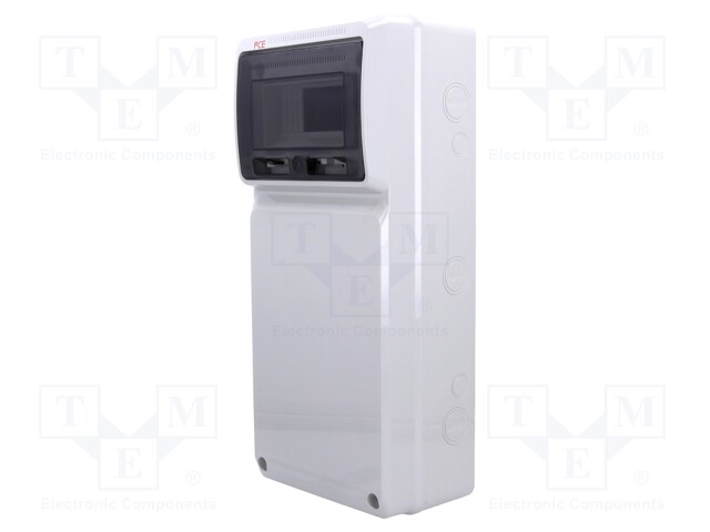 Enclosure: for modular components; grey; No.of mod: 8