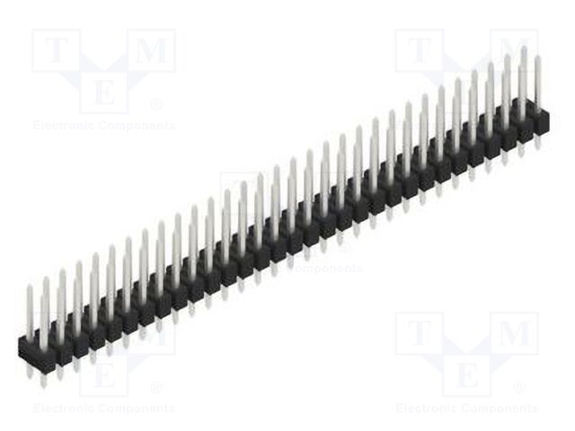 Connector: pin strips; pin header; male; PIN: 62; 2.54mm; THT; 2x31