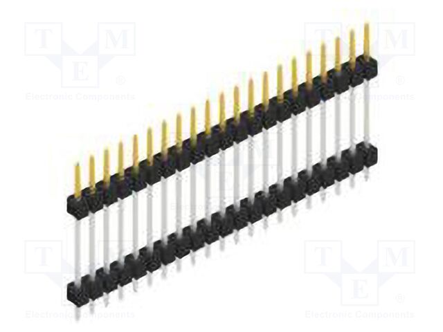 Connector: pin strips; pin header; male; PIN: 21; 2.54mm; THT; 1x21