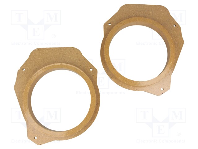 Spacer ring; MDF; 165mm; Citroën,Fiat; impregnated,varnished