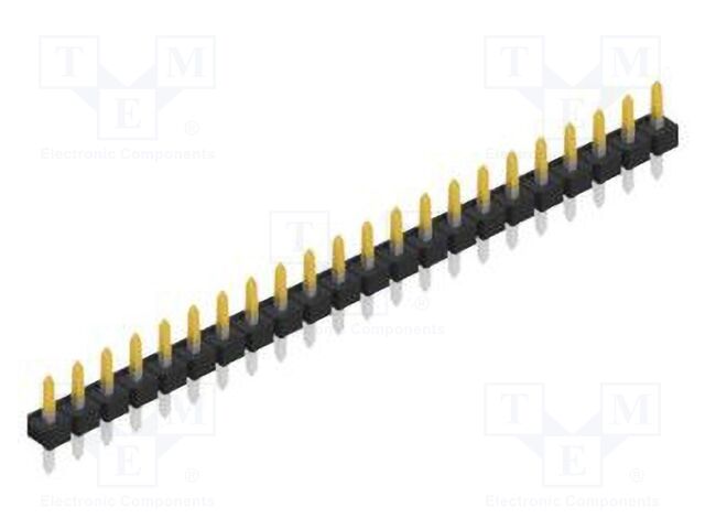 Connector: pin strips; pin header; male; PIN: 22; 2.54mm; THT; 1x22