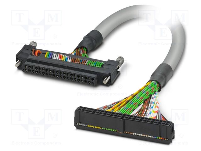 Ribbon cable with IDC connectors; Contacts ph: 2.54mm; 3m; 26AWG