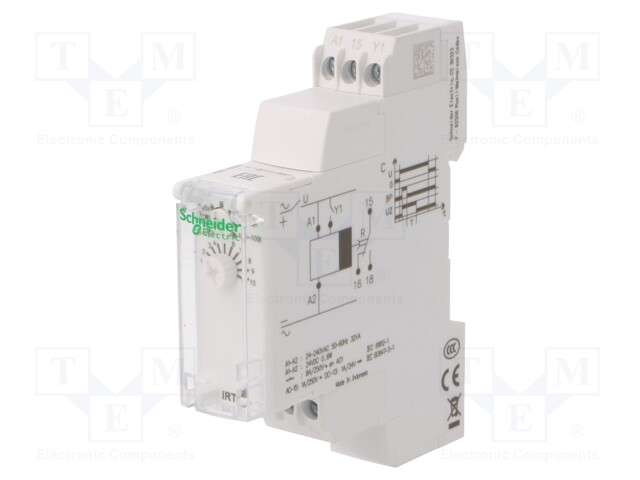 Timer; 0,1s÷100h; SPDT; 250VAC/8A; Usup: 24÷240VAC; 24VDC; DIN; IP20