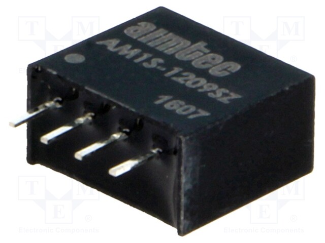 Converter: DC/DC; 1W; Uin: 10.8÷13.2V; 9VDC; Iout: 110mA; SIP4; 1.8g