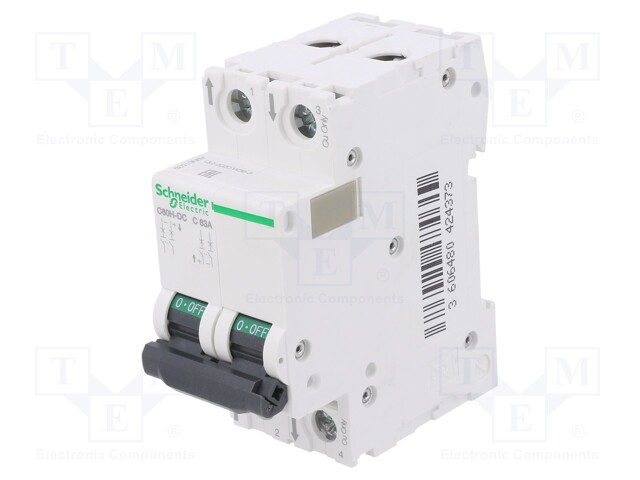 Circuit breaker; 500VDC; Inom: 50A; Poles: 2; DIN; Charact: C; 20kA