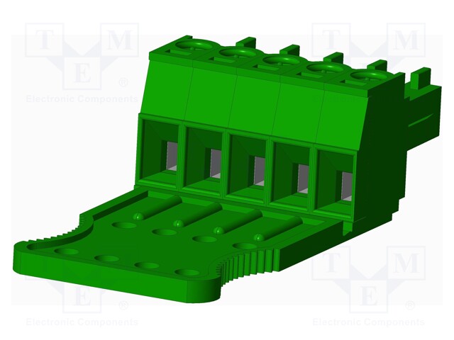 Connector: pluggable terminal block; plug; female; straight; 300V