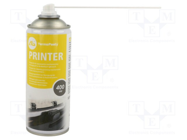 Cleaning agent; PRINTER; 400ml; spray; can; colourless