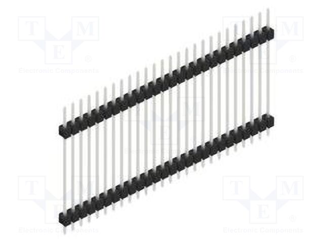 Connector: pin strips; pin header; male; PIN: 26; 2.54mm; THT; 1x26