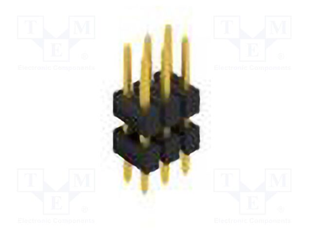 Connector: pin strips; pin header; male; PIN: 6; 2.54mm; THT; 2x3
