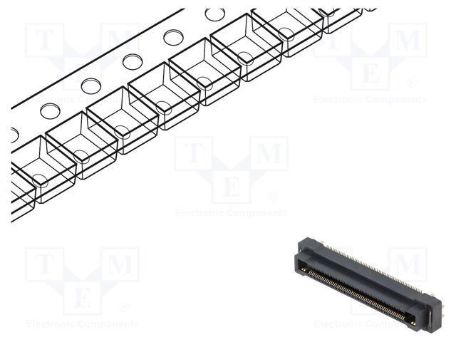 Connector: PCB to PCB; female; PIN: 120; 0.5mm; H: 8.15mm; FLECTO
