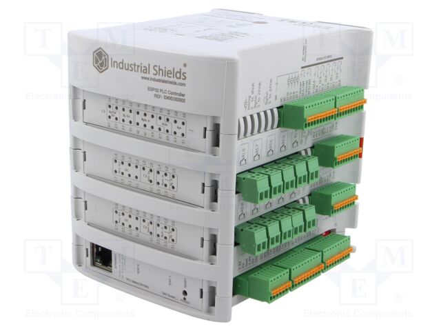 Module: PLC programmable controller; OUT: 30; IN: 23; ESP32 PLC