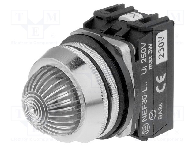 Control lamp; 30mm; NEF30; -15÷30°C; Illumin: LED,filament lamp