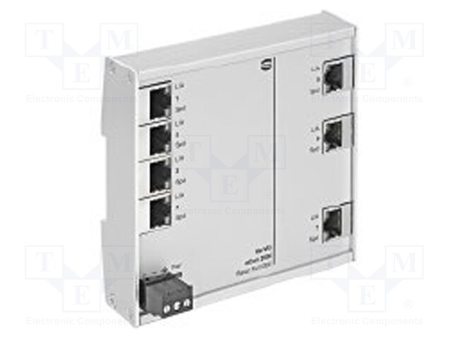 Industrial module: switch Ethernet; unmanaged; 9÷60VDC; RJ45