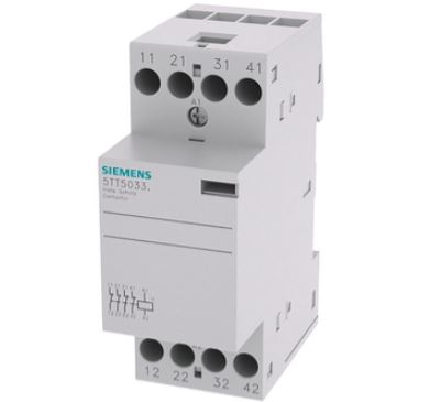 Relay Contactor, 5TT5 Series, 4PST-NC, 4P, 25 A, 400 VAC, Control  230 VAC 220VDC