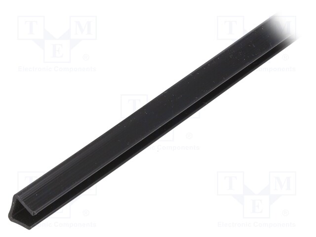Hole and edge shield; polyetylene; black; Panel thick: 3.7÷4.8mm
