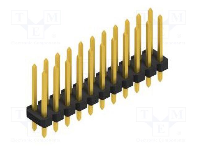 Connector: pin strips; pin header; male; PIN: 22; 2.54mm; THT; 2x11
