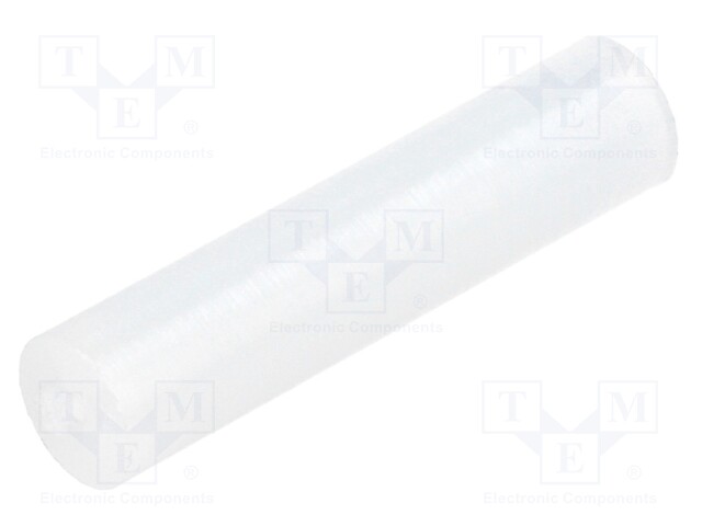 Spacer sleeve; LED; Øout: 5mm; ØLED: 5mm; L: 21.5mm; natural; UL94V-2