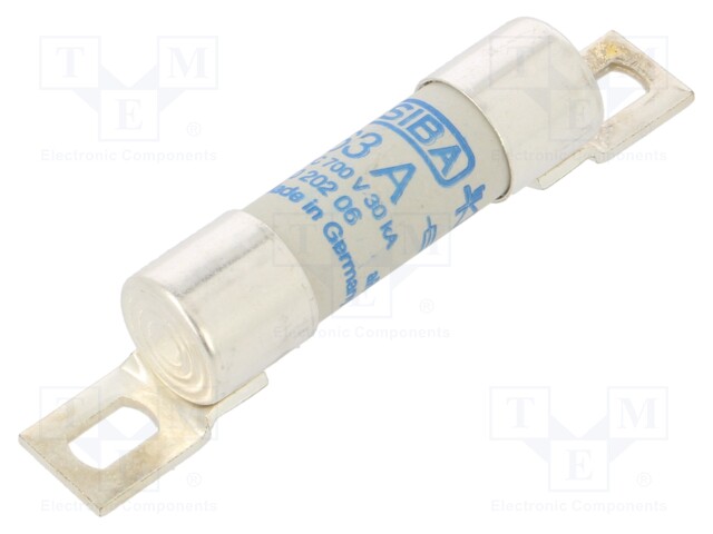 Fuse: fuse; aR; 63A; 700VDC; ceramic,cylindrical