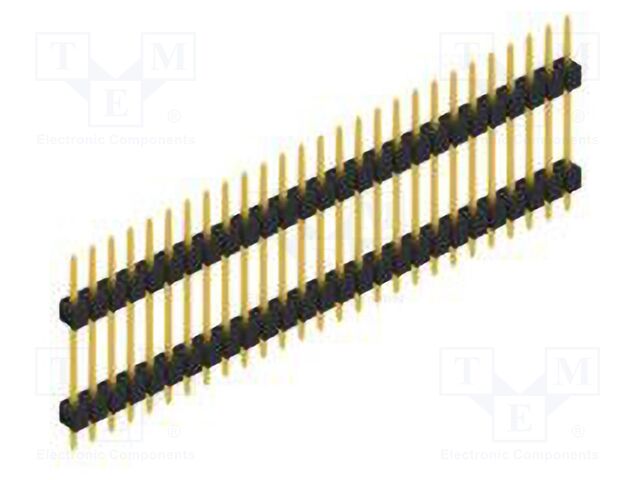 Connector: pin strips; pin header; male; PIN: 27; 2.54mm; THT; 1x27