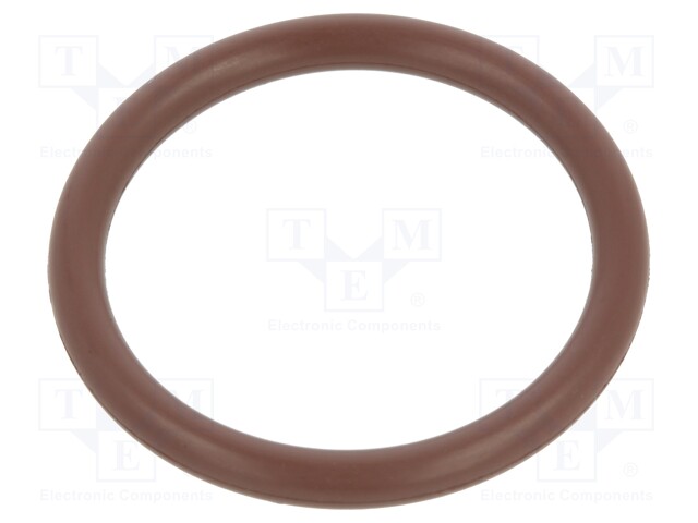 O-ring gasket; FPM; D: 1.5mm; Øint: 17mm; brown; -20÷200°C